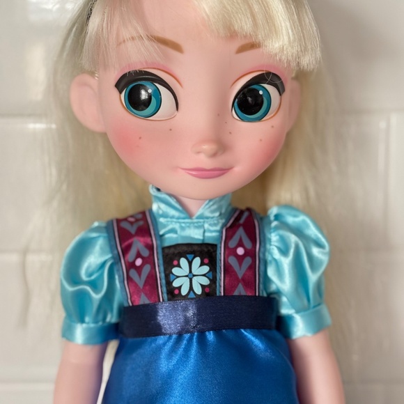 DISNEY Store ELSA Animators Collection Frozen Toddler Doll 15" Blue Dress Shoes - Picture 3 of 13